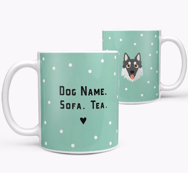 Personalized 'Sofa & Tea/Coffee' Mug for your {breedFullName}